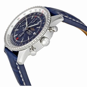 Breitling Navitimer World Blue Dial Chronograph Men's Watch A2432212-C651BLCD