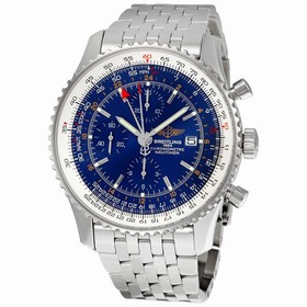 Breitling Navitimer World Blue Dial Stainless Steel Men's Watch A2432212-C651SS