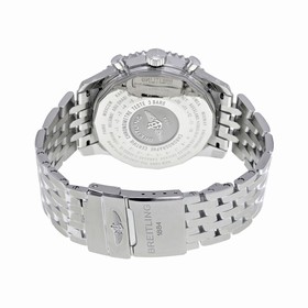Breitling Navitimer World Men's Stainless Steel Watch with Black Dial A2432212-B726SS