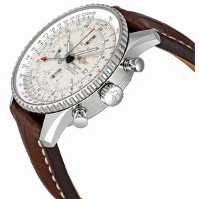 Breitling Navitimer World Silver Dial Automatic Men's Watch A2432212-G571BRCD