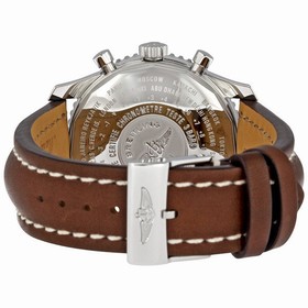 Breitling Navitimer World Steel Brown Strap Watch A2432212-G571BRLT