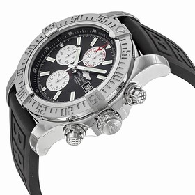 Breitling Super Avenger II Automatic Chronograph Black Rubber Strap Men's Watch A1337111-BC29BKPD3