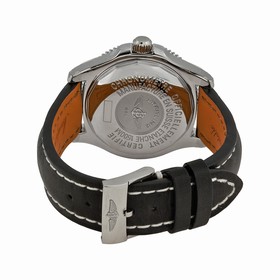 Breitling Superocean 42 Black Dial Black Leather Automatic Men's Watch A1736402-BA30BKLT