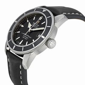Breitling Superocean 42 Black Dial Black Leather Men's Watch A1732124-BA61BKLT