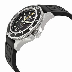 Breitling Superocean 44 Automatic Black Dial Black Rubber Men's Watch A1739102-BA78BKPT3