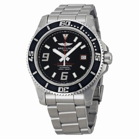 Breitling Superocean 44 Black Dial Automatic Men's Watch A1739102-BA76SS