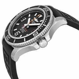 Breitling Superocean 44 Black Dial Black Rubber Men's Watch A1739102-BA80BKPD3