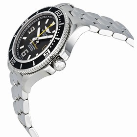 Breitling Superocean 44 Black Dial Stainless Steel Men's Watch A17391A8-BA78SS