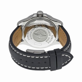 Breitling SuperOcean 44 Mechanical Black Dial Black Leather Men's Watch A1739102-BA78BKLT