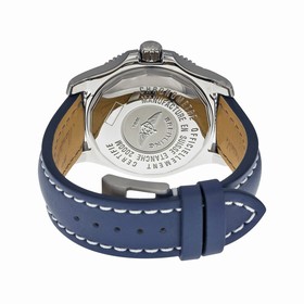 Breitling Superocean 44 Mechanical Black Dial Blue Leather Men's Watch A1739102-BA79BLLT