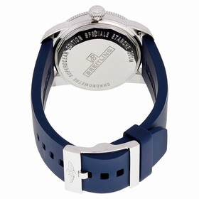 Breitling Superocean Heritage 42 Automatic Silver Dial Blue Rubber Men's Watch A1732116-G717BLPT
