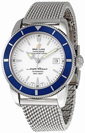 Breitling SuperOcean Heritage 42 White Dial Steel Men's Watch A1732116-G717SS