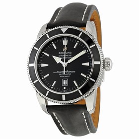 Breitling Superocean Heritage 46 Automatic Black Dial Black Leather Men's Watch A1732024-B868BKLD