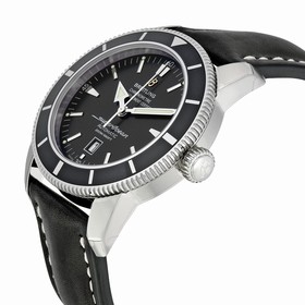 Breitling Superocean Heritage 46 Automatic Black Dial Black Leather Men's Watch A1732024-B868BKLD