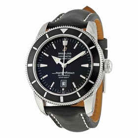 Breitling Superocean Heritage 46 Automatic Black Dial Black Leather Men's Watch A1732024-B868BKLT