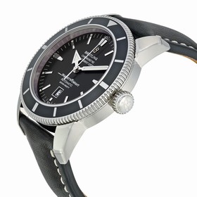 Breitling Superocean Heritage 46 Automatic Black Dial Black Leather Men's Watch A1732024-B868BKLT