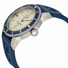 Breitling Superocean Heritage 46 Silver Dial Blue Rubber Men's Watch A1732016-G642BLOR