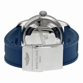 Breitling Superocean Heritage 46 Silver Dial Blue Rubber Men's Watch A1732016-G642BLOR