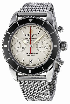Breitling Superocean Heritage Chronograph 44 Automatic Silver Dial Men's Watch A2337024-G753