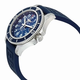 Breitling Superocean II 42 Automatic Blue Dial Blue Rubber Men's Watch A17365D1-C915BLPD3