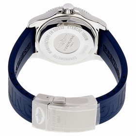 Breitling Superocean II 44 Automatic Metallic Blue Dial Blue Rubber Men's Watch A17392D8-C910BLPD3