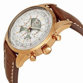 Breitling Transocean Automatic White Dial 18kt Rose Gold Men's Watch RB0510U0-A733BRCD
