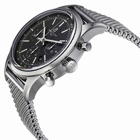 Breitling Transocean Black Chronograph Dial Stainless Steel Men's Watch AB015212-BA99SS