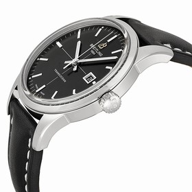 Breitling Transocean Black Dial Black Leather Automatic Men's Watch A1036012-BA91BKLT