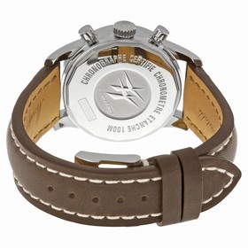 Breitling Transocean Black Dial Chronograph Brown Leather Unisex Watch A4131012-BC06BRLT