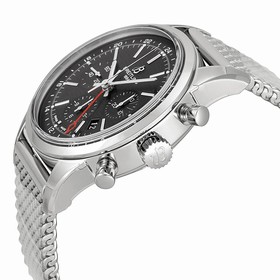 Breitling Transocean Black Dial Stainless Steel Men's Watch AB045112-BC67SS