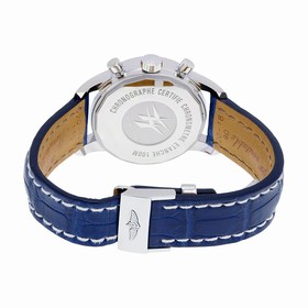 Breitling Transocean Chronograph Automatic Blue Dial Blue Leather Men's Watch A4131012-C862BLCD