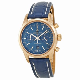 Breitling Transocean Chronograph 38 Blue Dial 18kt Rose Gold Men's Watch R4131012-C863BLCD
