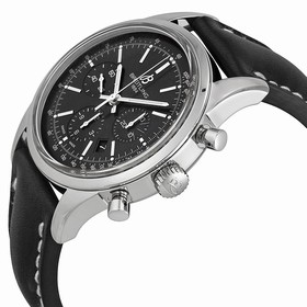 Breitling Transocean Chronograph Automatic Black Dial Men's Watch AB015212/BA99