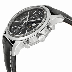 Breitling Transocean Chronograph Black Dial Black Crocodile Men's Watch A1931012-BB68BKCT