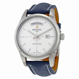 Breitling Transocean Day & Date Silver Dial Automatic Men's Watch A4531012-G751BLLT