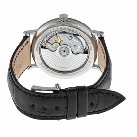 Breguet Classique Silver Dial 18kt White Gold Black Leather Men's Watch 5177BB129V6