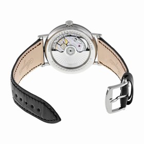 Breguet Classique Silver Dial 18kt White Gold Black Leather Men's Watch 5177BB129V6