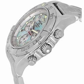 Breitling Chronomat 44 Mother of Pearl Dial Stainless Steel Men's Watch AB011012-G685SS