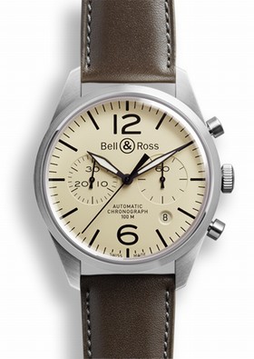 Bell & Ross BR 126 Original Beige Chronograph (BRV126BEISTSCA)