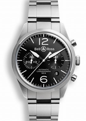 Bell & Ross BR 126 Original Black Chronograph (BRV126BLSTSST)