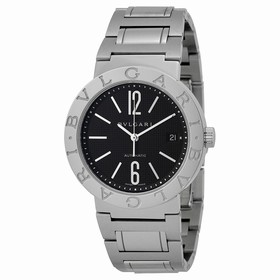 Bvlgari Bvlgari Automatic Black Dial Stainless Steel Men's Watch 101370