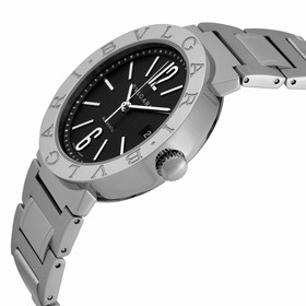 Bvlgari Bvlgari Automatic Black Dial Stainless Steel Men's Watch 101370