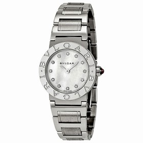 Bvlgari Bvlgari Mother of Pearl Diamond Dial Stainless Steel Ladies Watch 101886