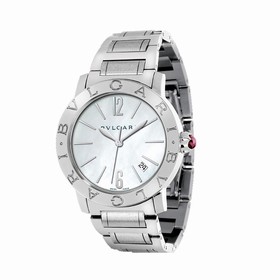Bvlgari BVLGARI White Mother of Pearl Dial Stainless Steel Ladies Watch 101976