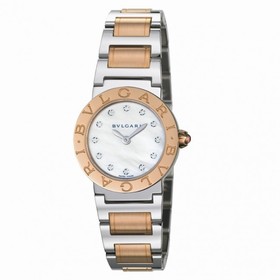 Bvlgari BVLGARI White Mother of Pearl Diamond Dial Quartz Ladies Watch 101887
