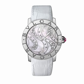 Bvlgari BVLGARI White Mother-of-Pearl with Diamonds Dial Automatic Ladies Watch 102030