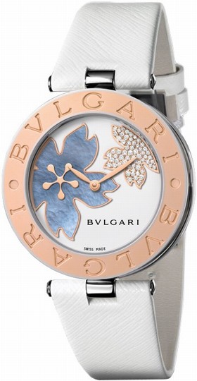 Bvlgari B.zero1 White Flower Motif Dial Quartz Ladies Watch 101901