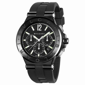 Bvlgari Diagono Black Dial Automatic Chronograph Men's Watch 102122