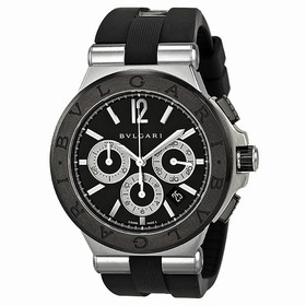 Bvlgari Diagono Chronograph Automatic Black Dial Men's Watch DG42BSCVDCH