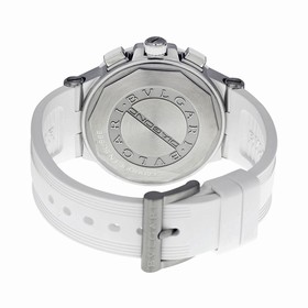 Bvlgari Diagono Chronograph White Rubber Men's Watch 101801